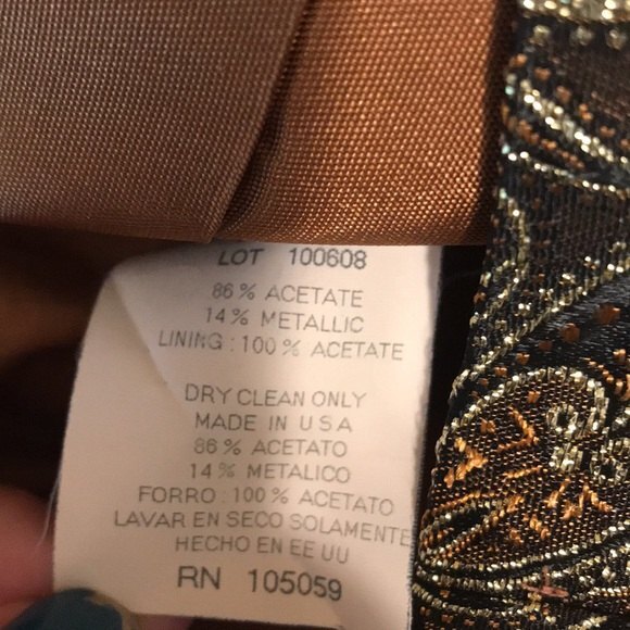 Vintage xscape by Lawrence Kurtz gold halter top size 10 made in USA small - Picture 12 of 12